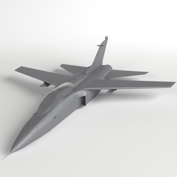 Fighter Jet Aircraft base mesh - 3DOcean Item for Sale