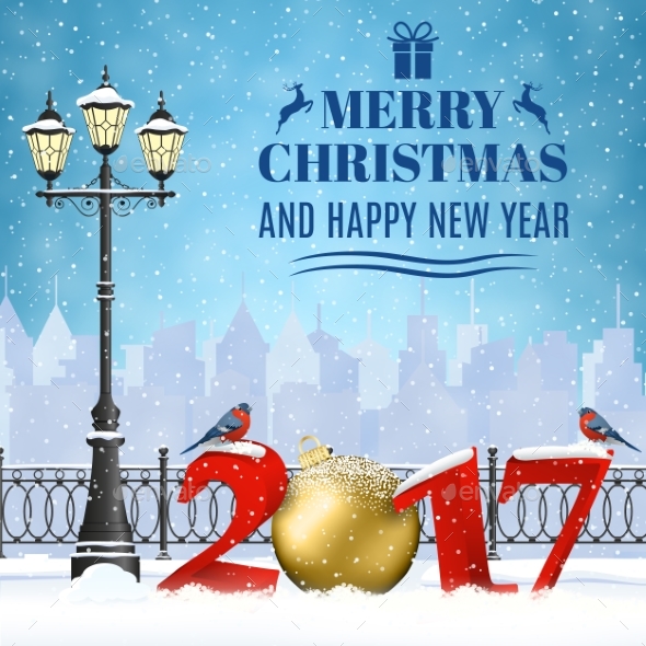 Christmas Winter Cityscape - Christmas Seasons/Holidays