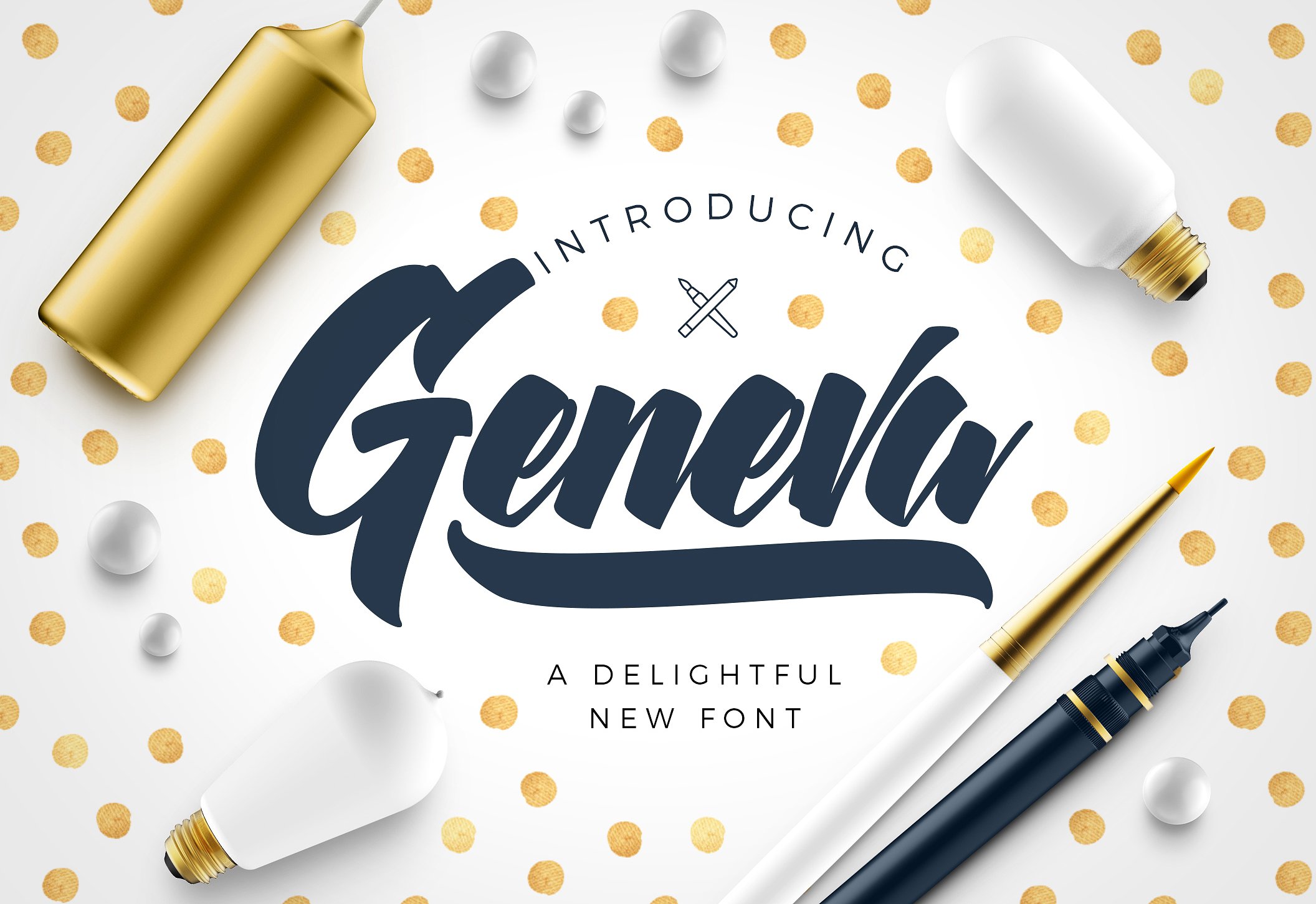 Geneva Script Font, Fonts | GraphicRiver