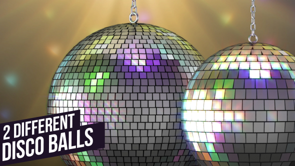 Blinking Light Silver Disco Balls