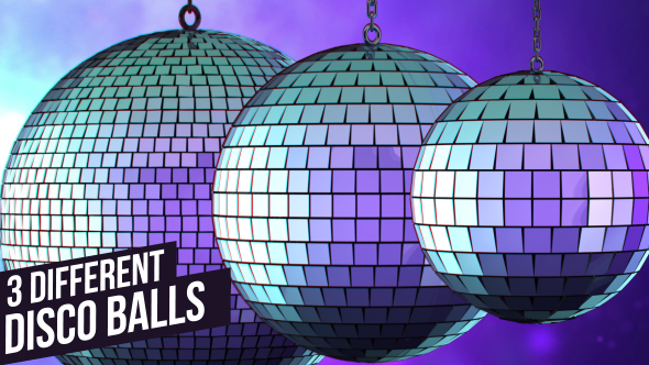 Purple Disco Balls