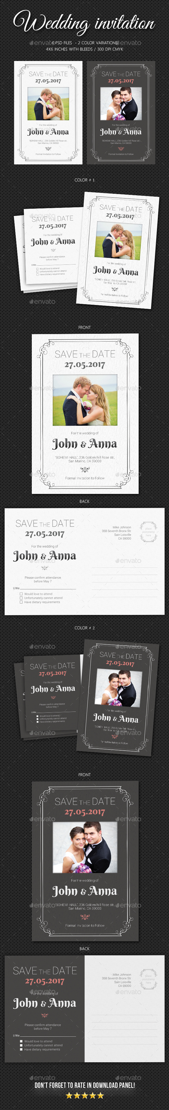 Wedding Invitation V5 - Weddings Cards & Invites