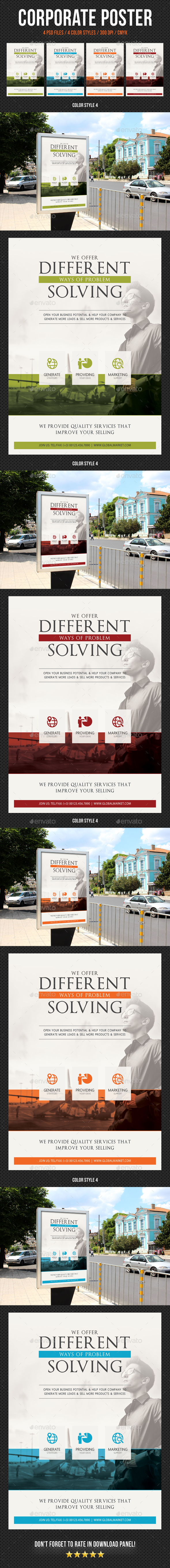 Corporate Business Poster Template V10