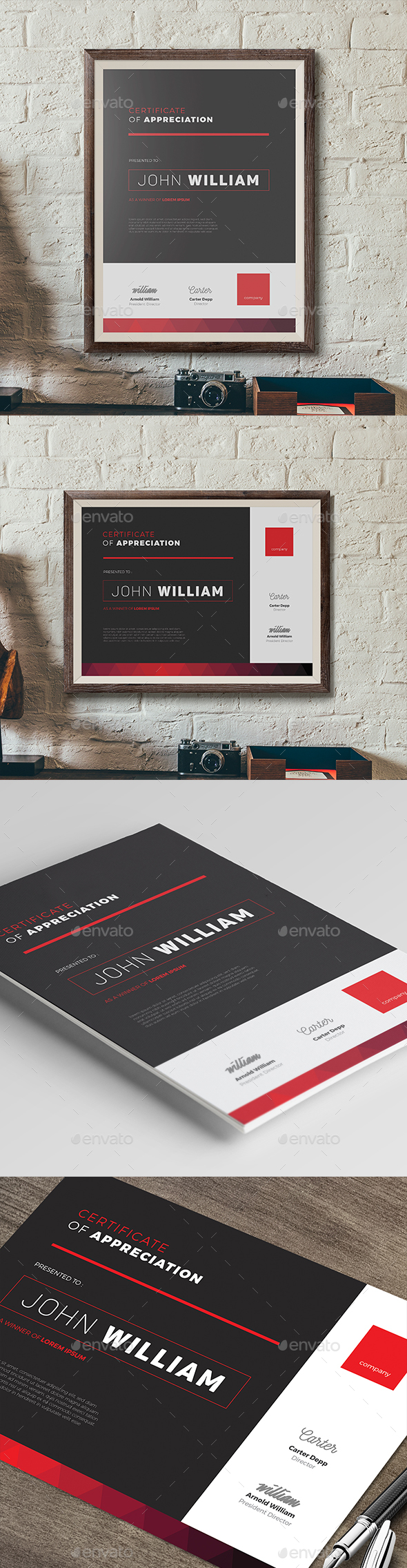 Modern Certificate - Certificates Stationery