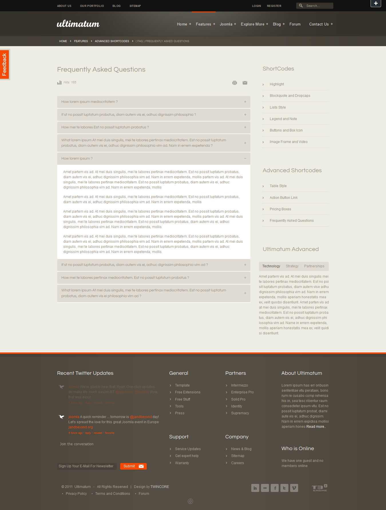 Ultimatum - Premium Joomla Template by Twincore | ThemeForest