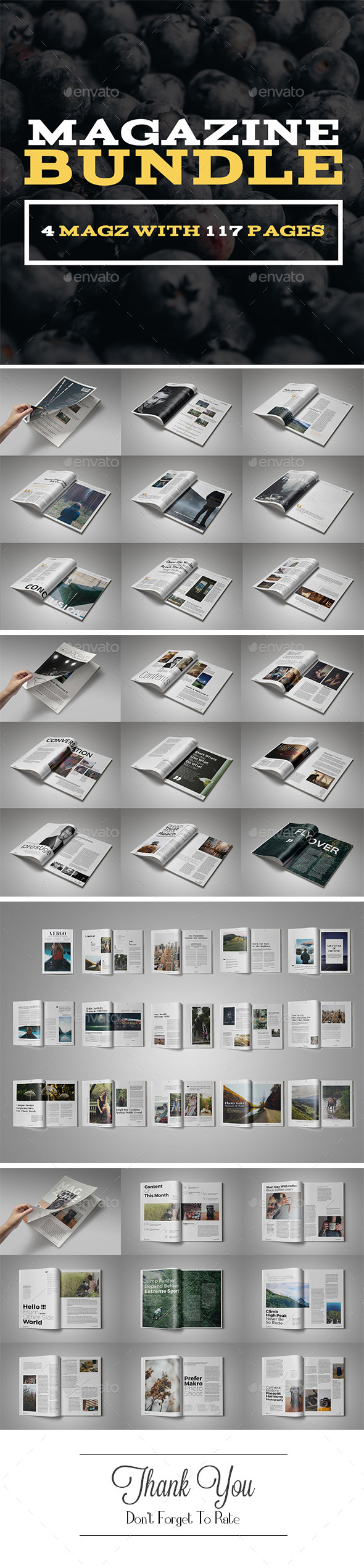 Magazine Bundle Vol.1 - Magazines Print Templates