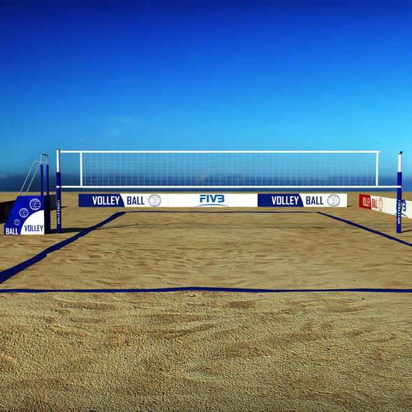 Beach volleyball court - 3Docean 19087615