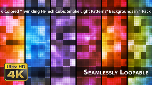 Twinkling Hi-Tech Cubic Smoke Light Patterns - Pack 01
