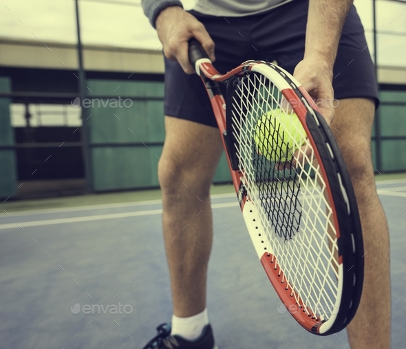Tennis Sport Racket Racquet Athlete Match Concept - Stock Photo - Images