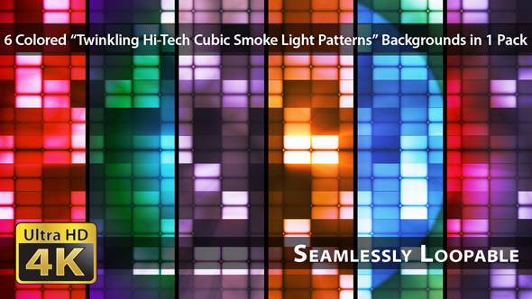 Twinkling Hi-Tech Cubic Smoke Light Patterns - Pack 02