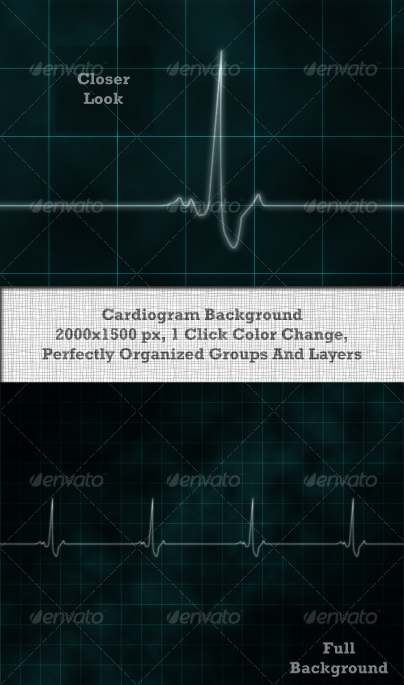 Cardiogram Background - Miscellaneous Backgrounds