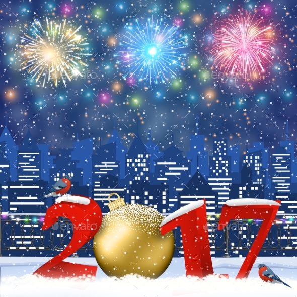 Christmas Winter Cityscape - Christmas Seasons/Holidays