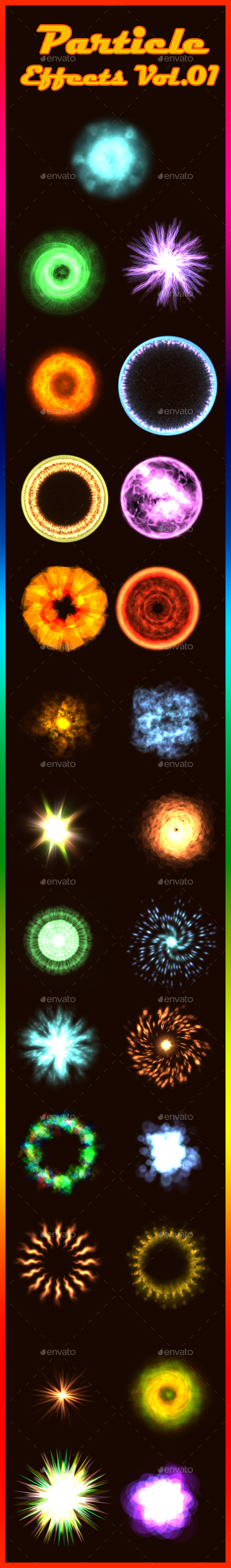 Particle Effects Vol 01 - Sprites Game Assets