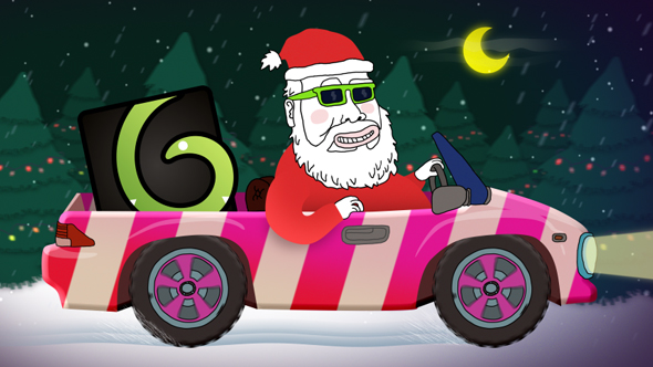 Santa in the Car