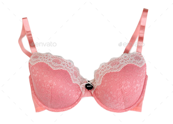 Pink bra, size 85C. Stock Photo by RuslanOmega