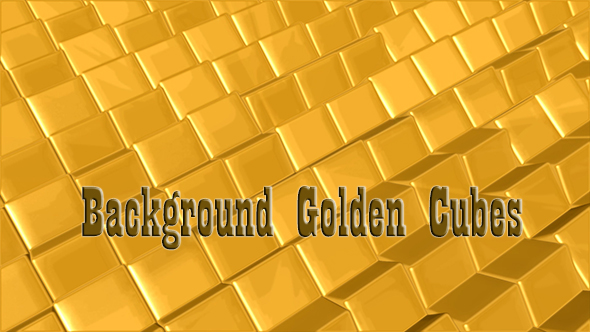 Background Golden Cubes