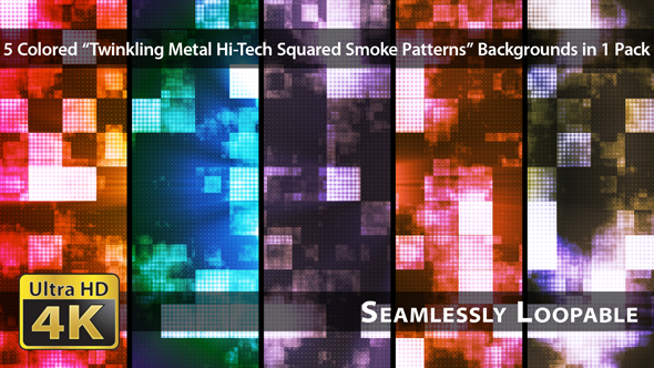 Twinkling Metal Hi-Tech Squared Smoke Patterns - Pack 01
