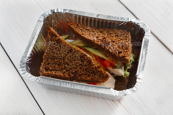 Healthy food in boxes, diet concept. - Stock Photo - Images
