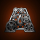 Loop Metal Alphabet with Gears Mechanic - VideoHive Item for Sale