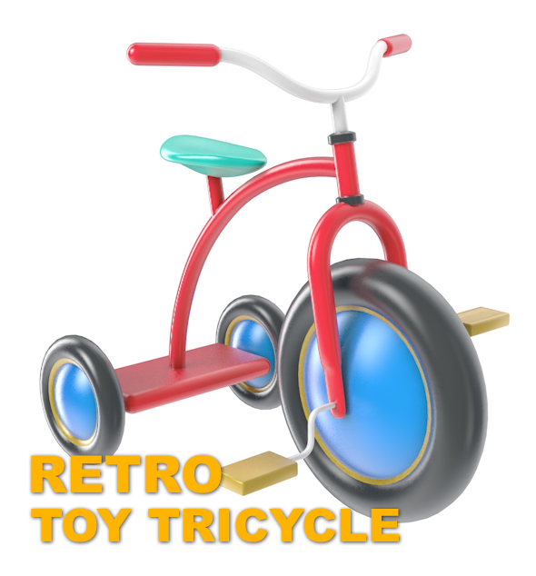 Retro Toy Tricycle - 3Docean 19105568
