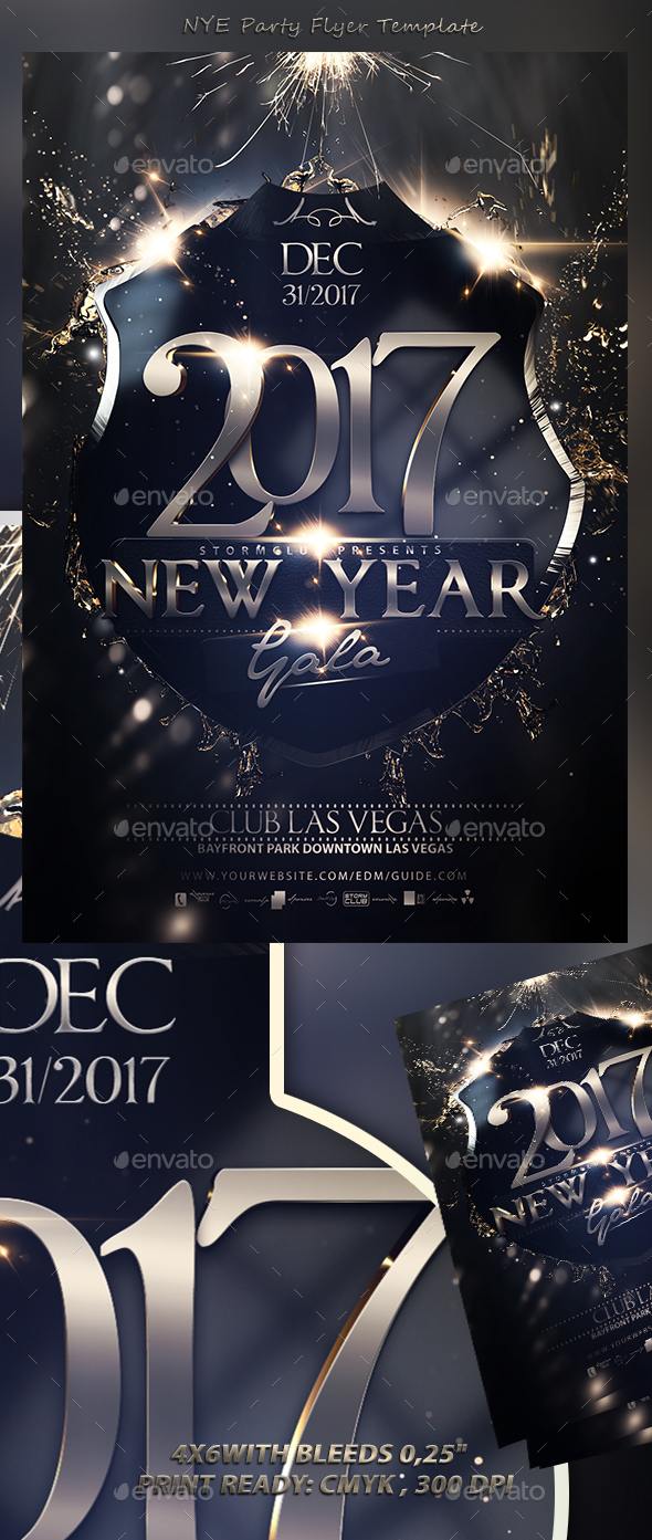 NYE Flyer Template - Events Flyers