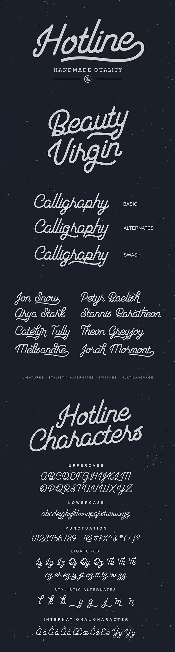 Hotline - Cursive Script