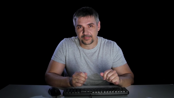 Guy Shyness Rewritten Woman Chatting Online. Emotions. Studio alt