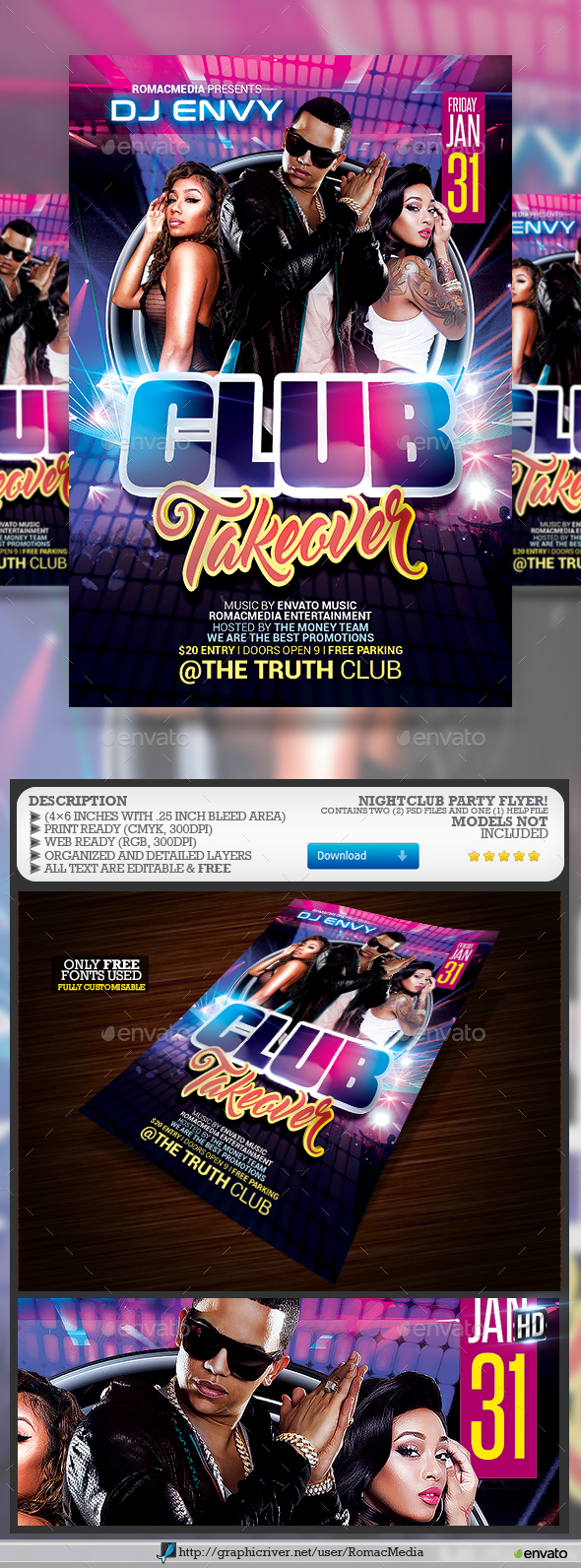 Club Party Flyer - Clubs & Parties Events