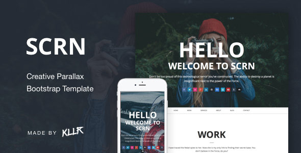 SCRN - One Page Responsive Parallax Template