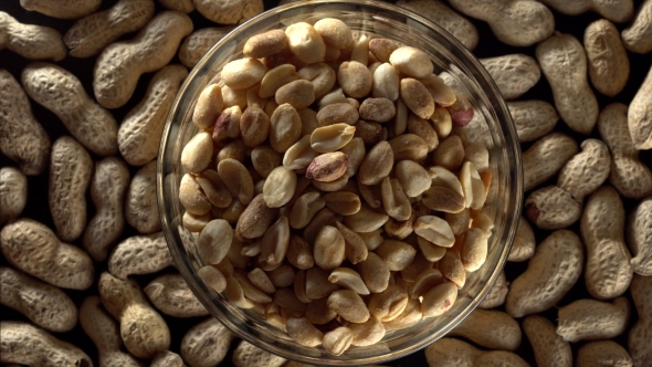 Raw Peanuts in a Bowl.