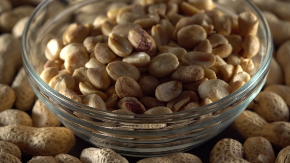 Raw Peanuts in a Bowl.