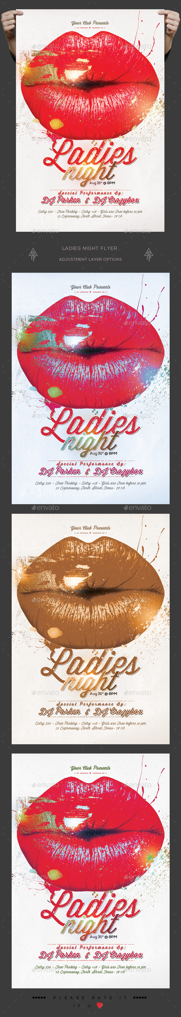 Ladies Night Flyer - Clubs & Parties Events