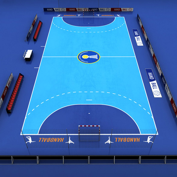 Handball court arena - 3Docean 19116819