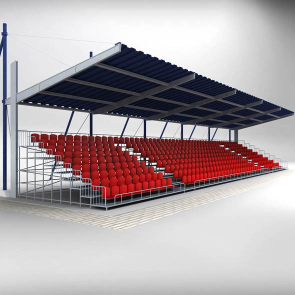 Stadium Seating Tribune - 3Docean 19116907