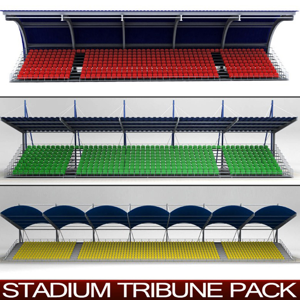 Stadium Seating Tribune - 3Docean 19116974