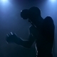 Young Male Athlete Boxing in the Studio Visible in Silhouette - VideoHive Item for Sale
