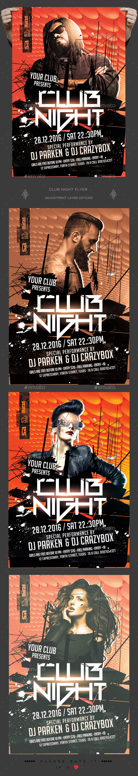 Club Night Party Flyer - Clubs & Parties Events