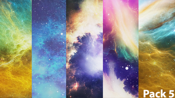 Beautiful Colorful Abstract Space Nebula Pack alt