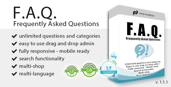 F.A.Q. for Prestashop - CodeCanyon Item for Sale