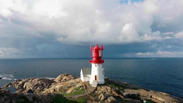 Lindesnes Fyr Lighthouse in Norway alt