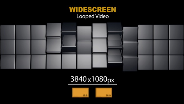 Widescreen Cubes Rotation 06