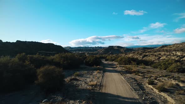 Almeria Desert in Spain alt