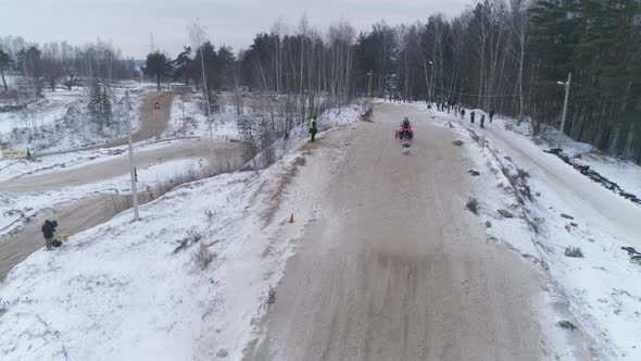 RussiaSnowmobile Races in the Winter Season alt