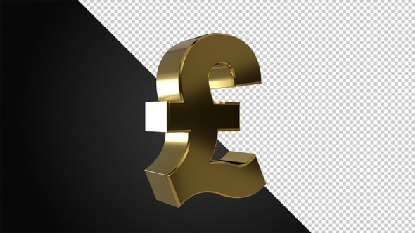 Golden Rotating Pound Symbol alt