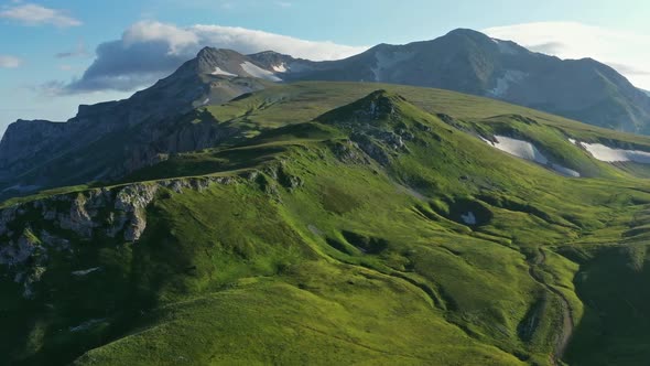 Slopes of Summer Caucasus Mountains alt