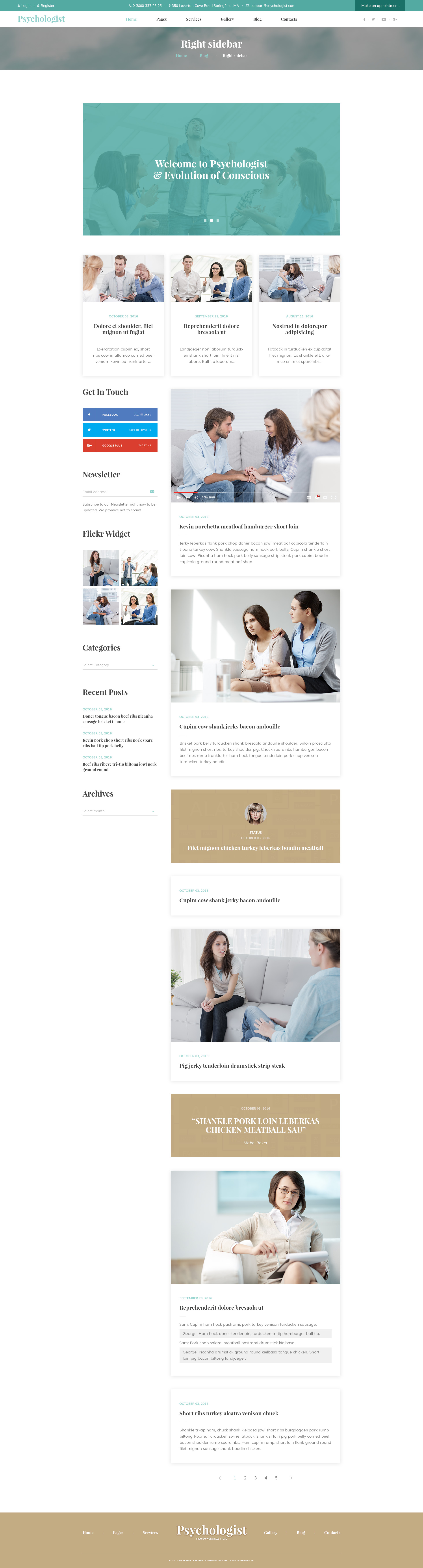 Psychologist - Personal Page PSD Template by WPRollers | ThemeForest