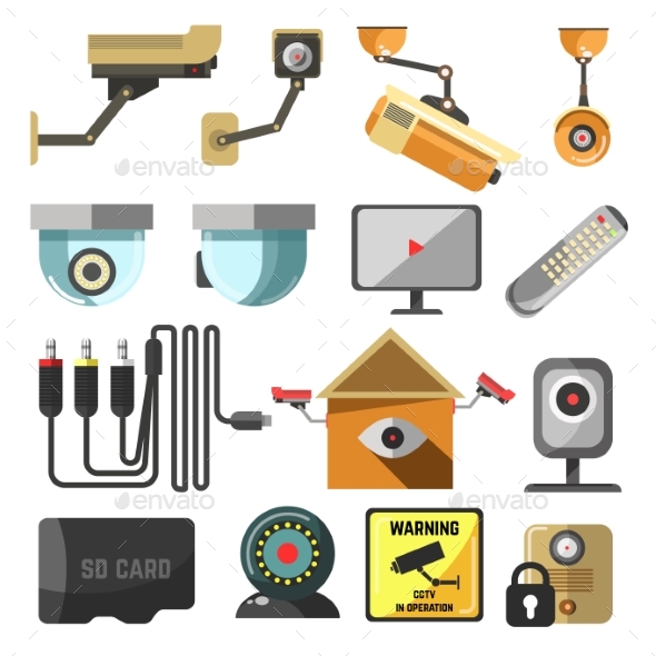 Security and Surveillance Elements Collection - Man-made Objects Objects
