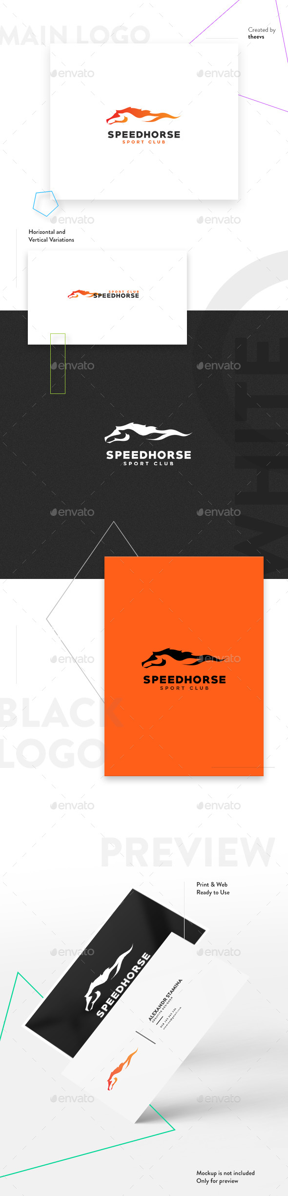 Speedhorse Logo - Animals Logo Templates