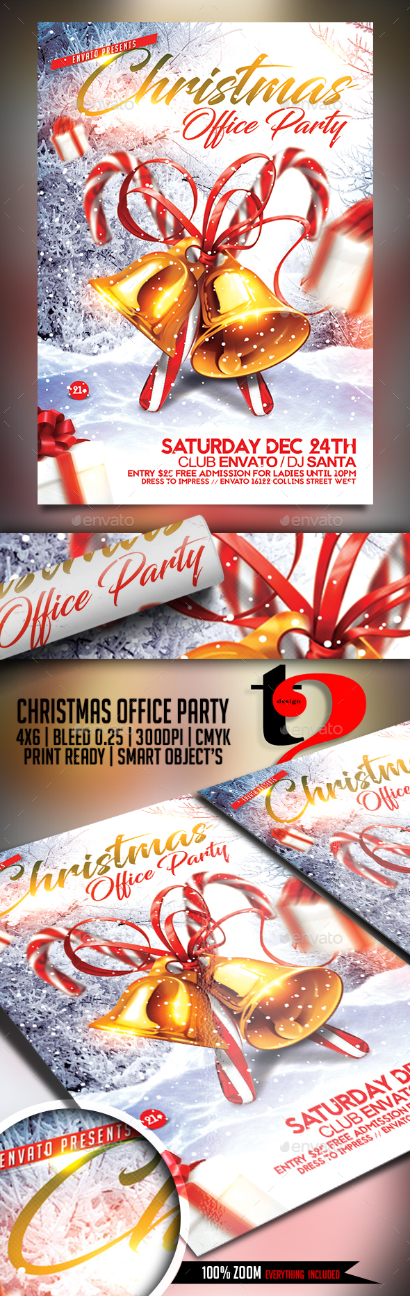 Christmas Office Party Flyer