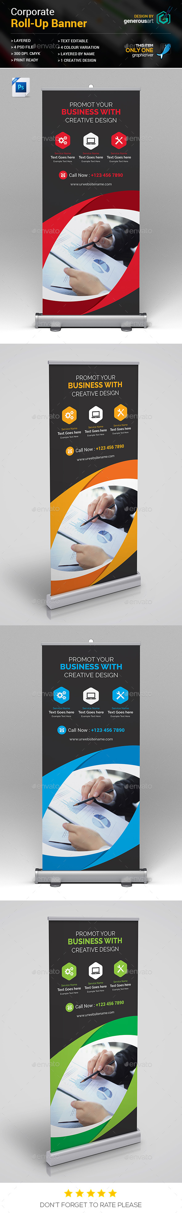 Roll-Up Banner - Signage Print Templates